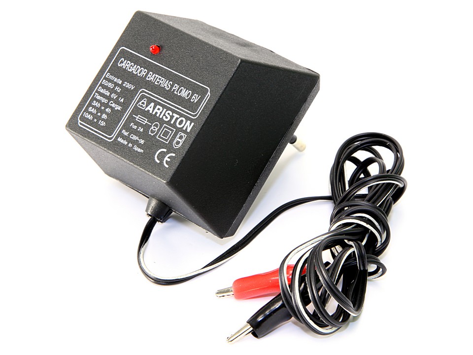 Cargador baterias Plomo 6V-12V 500mA - Cetronic