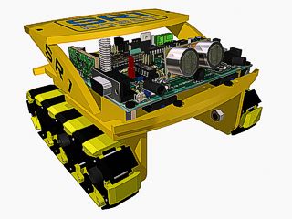 Robot Sr1 con el kit de orugas instalado