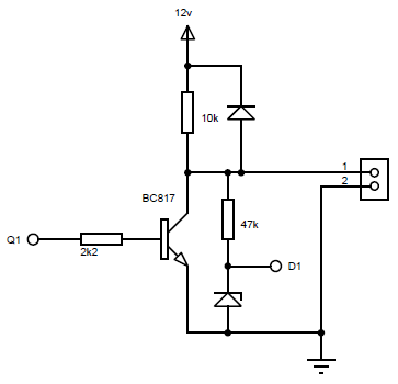 Esquema de entradas y salidas digitales WIFI484