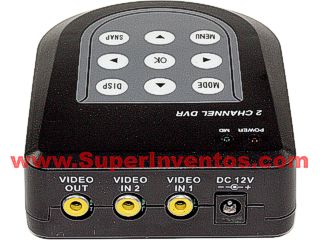 Conexiones del mini grabador digtal de video. clic para ampliar