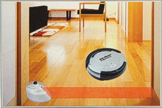 La barrera virtual impide que el robot se salga de la zona asignada