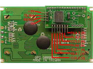 Conexiones del Display LCD03. Clic para ampliar