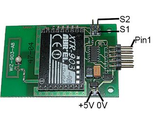 Conexiones del radio modem de 869 mhz