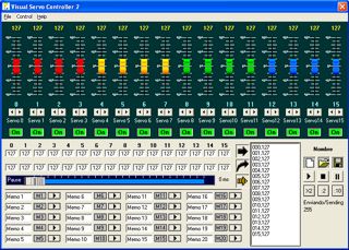 VisualSC Programa de control del servos