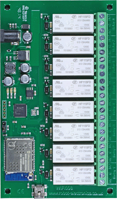 Conexiones de la placa WIFI008