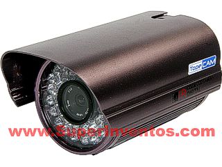 CAMARA EXTERIOR VISION NOCTURNA ALTA RESOLUCION 50M. Clic para ampliar