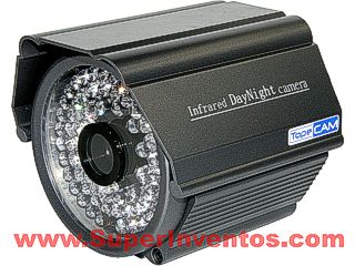 CAMARA COLOR EXTERIOR VISION NOCTURNA 75M. Clic para ampliar