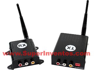 KIT COMPLETO EMISION DE VIDEO 1000 MW A 5,8GHZ. Clic para ampliar