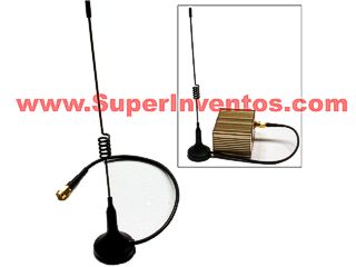 ANTENA EXTERIOR 3 DB MAGNETICA 2,4 GHZ. Clic para ampliar