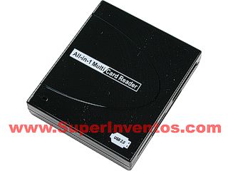 LECTOR DE TARJETAS DE MEMORIA MULTIFORMATO USB 2.0. Clic para ampliar