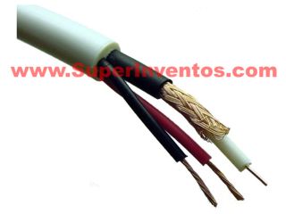 CABLE COMBINADO RG59 Y ALIMENTACION. Clic para ampliar