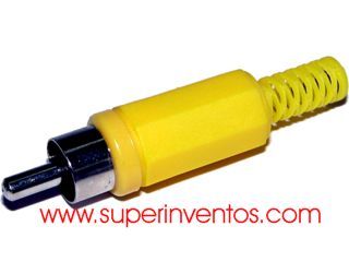 CONECTOR RCA MACHO SOLDAR. Clic para ampliar