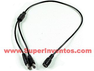 CABLE ALIMENTACION DOBLE MACHO 2,1. Clic para ampliar
