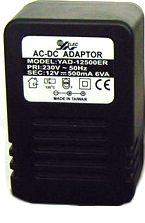 ALIMENTADOR 12V 0,5AMP ESTABILIZADO. Clic para ampliar