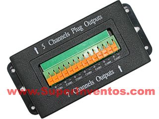 ALIMENTADOR MULTI CAMARAS 7 X 12V 5 AMPERIOS. Clic para ampliar