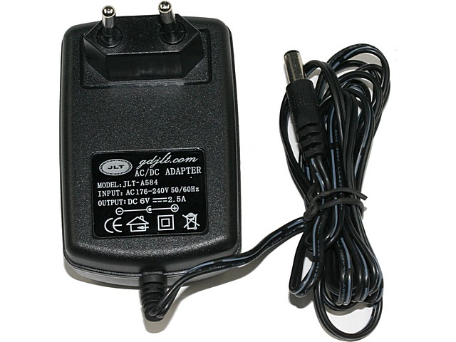 ALIMENTADOR ELECTRONICO 6V 2,5AMP ESTABILIZADO. Clic para ampliar