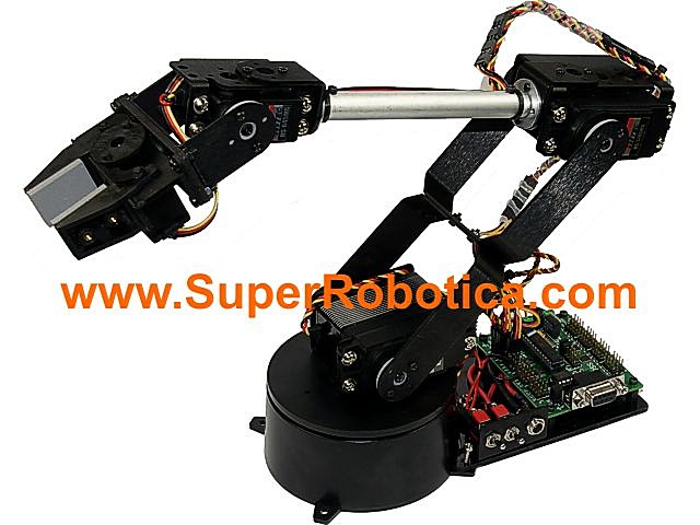 KIT BRAZO ROBOT 5 EJES COMPLETO AL5D. Clic para ampliar