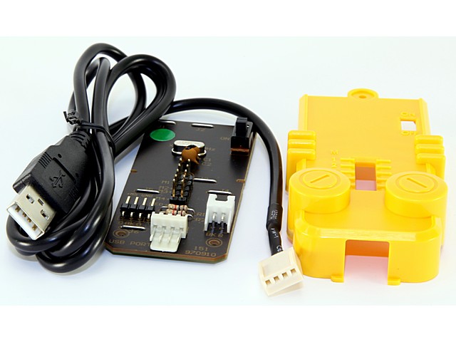 INTERFAZ USB PARA MINI KIT BRAZO ROBOT CON MANDO IR. Clic para ampliar