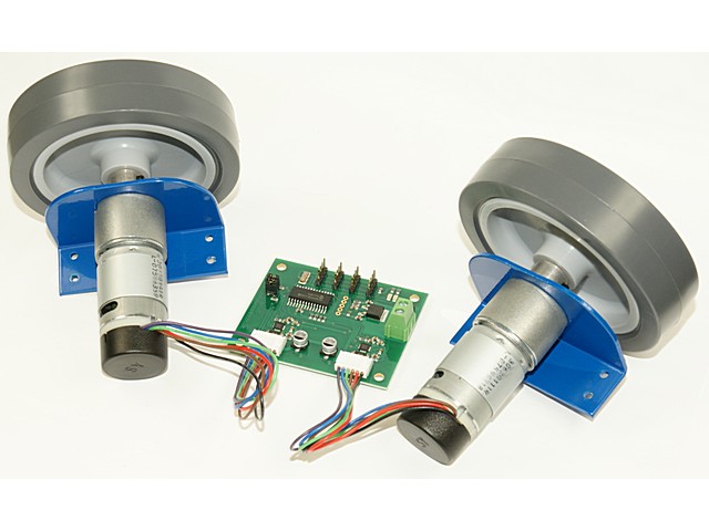 KIT DE LOCOMOCION COMPLETO PARA ROBOT  RD02. Clic para ampliar