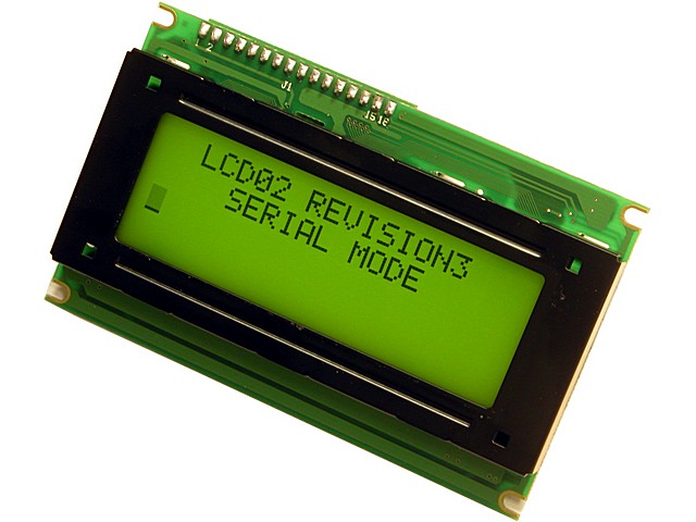 DISPLAY LCD SERIE + I2C 4 X 20 LCD05. Clic para ampliar