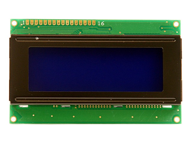 DISPLAY LCD  4 X 20 AZUL. Clic para ampliar