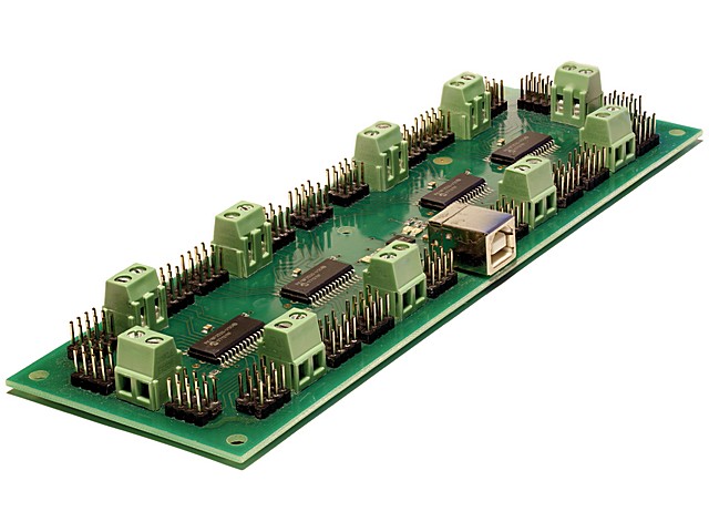 CONTROLADOR PARA 84 SERVOS USB SD84. Clic para ampliar