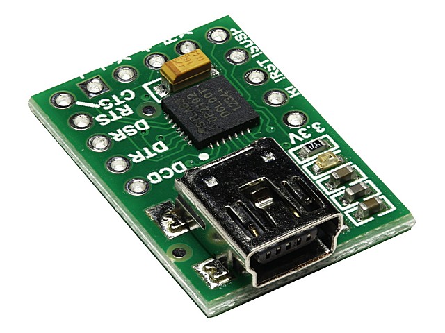 CIRCUITO INTERFACE DE USB A SERIE. Clic para ampliar