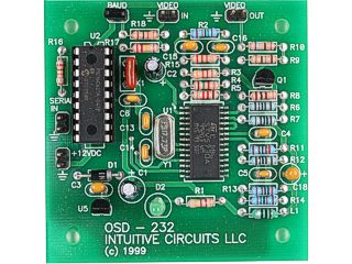 CIRCUITO DISPLAY DE VIDEO OSD PARA RS232. Clic para ampliar