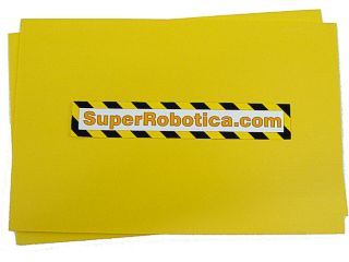 KIT 2 PANELES PVC 3 MM 30 X 40 CM AMARILLO. Clic para ampliar