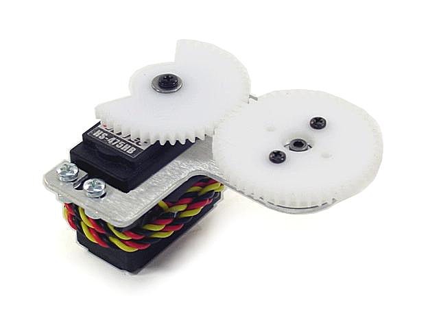 EJE AXIAL DE PERFIL BAJO PARA SERVO. Clic para ampliar