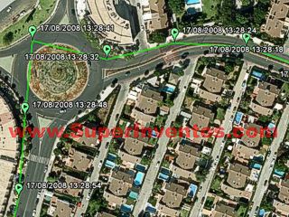 Ejemplo de visualizacion con detalle de cada punto Google Earth. Clic para ampliar