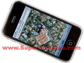 Puede ver la posicion exaxta donde se encuantra el GPS incluso desde un telefono movil con Google Maps . Clic para ampliar